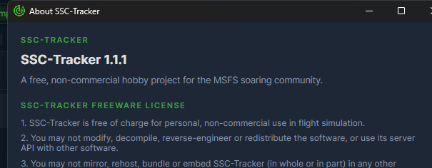 One-time confirmation at the first start
